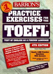 Cover of: Practice Exercises for the Toefl Test (4th ed)