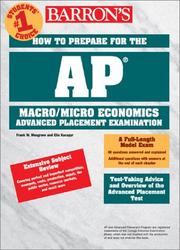 Cover of: How to Prepare for the AP Macroeconomics/Microeconomics