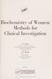 Cover of: Biochemistry of women: methods for clinical investigation