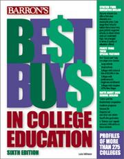 Cover of: Barron's Best Buys in College Education by Lucia Solorzano