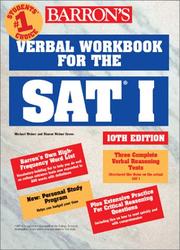 Cover of: Barron's verbal workbook for the SAT I