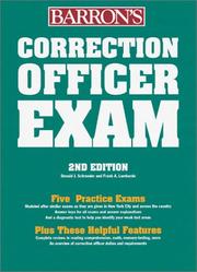 Cover of: Correction Officer Exam by Donald J. Schroeder