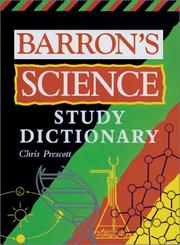 Cover of: Barron's Science Study Dictionary