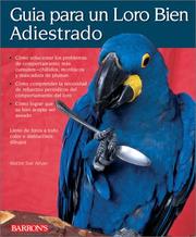 Cover of: Guia Para UN Loro Bien Adiestrado/Guide to a Well Behaved Parrot