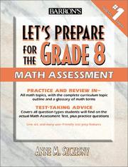 Cover of: Let's prepare for the grade 8 math test