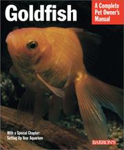 Cover of: Goldfish (Complete Pet Owner's Manuals)