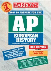 Cover of: How to Prepare for the AP European History