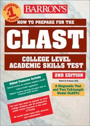 Cover of: How to prepare for the CLAST by Robert D. Postman