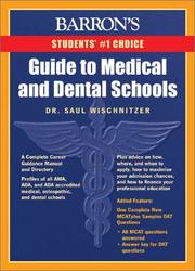 Cover of: Guide to Medical and Dental Schools