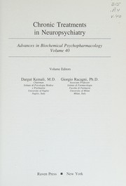 Chronic treatments in neuropsychiatry by Giorgio Racagni