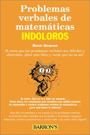 Problemas Verbales de Matematicas Indoloros by Marcie, B.S., Ed.M. Abramson, Marcie F. Abramson