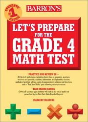 Cover of: Let's Prepare for the Grade 4 Math Test