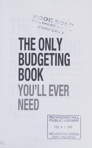 Cover of: The only budgeting book you'll ever need