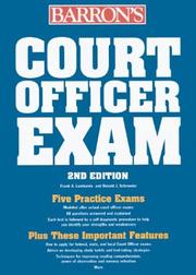 Cover of: Court officer exam: including bailiff, sheriff, marshall, courtroom attendant, and courtroom deputy