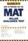 Cover of: How to Prepare for the MAT
