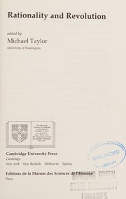 Cover of: Rationality and revolution by edited by Michael Taylor.