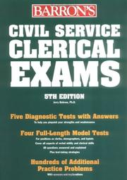 Cover of: Civil Service Clerical Exams