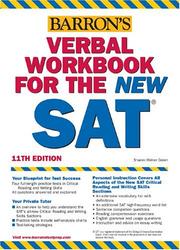 Cover of: Barron's verbal workbook for the new SAT