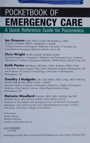 Cover of: Pocketbook of Emergency Care: A Quick Reference Guide for Paramedics