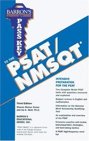 Cover of: Pass key to the PSAT/NMSQT by Green, Sharon
