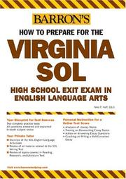 Cover of: How to Prepare for the Virginia SOL High School Exit Exam: EOC English, Writing, Reading/Literature and Research