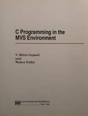 Cover of: C programming in the MVS environment