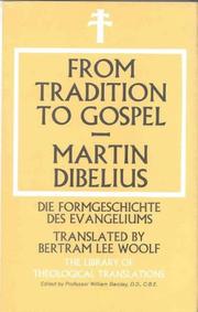 Cover of: From tradition to gospel