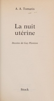 Cover of: La nuit utérine