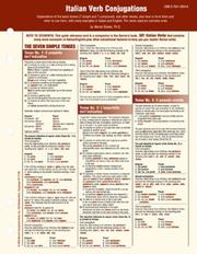 Cover of: Italian Verb Conjugation Card (Foreign Language Verb Conjugation Cards)