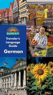 Cover of: Barron's Traveler's Language Guide -- German
