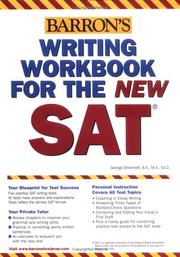 Cover of: Writing Workbook for the New SAT (Barron's Writing Workbook for the New Sat)