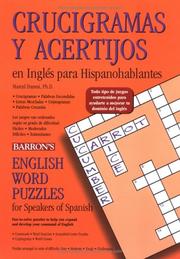 Cover of: Crucigramas Y Acertijos En Inglés Para Hispanohablantes: English Word Puzzles for Speakers of Spanish