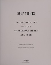 Soup Nights by Betty Rosbottom