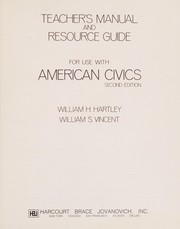Cover of: Teacher's manual and resource guide for use with American civics
