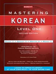 Cover of: Mastering Korean (Mastering Series/Level 1)