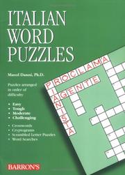 Cover of: Italian Word Puzzles (Foreign Language Word Puzzles)