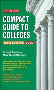 Cover of: Compact Guide to Colleges (Barron's Compact Guide to Colleges) by Barron's Educational Series
