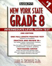 Cover of: Barron's New York State Grade 8 Math Test