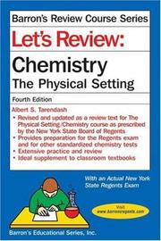 Cover of: Let's Review Chemistry: The Physical Setting (Let's Review Series)