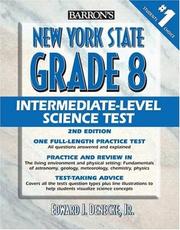 Cover of: Barron's New York State Grade 8 Intermediate Level Science Test by Edward J. Denecke Jr.
