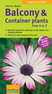 Cover of: Balcony & Container Plants (Compass Guides) by Joachim Mayer