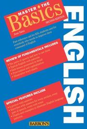 Cover of: Master the Basics: English (Master the Basics Series)