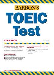 Cover of: Barron's TOEIC Test