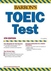 Cover of: Barron's TOEIC Test by Lin Lougheed