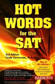 Cover of: Hot Words for the SAT (Hot Words for the Sat)