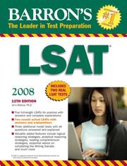 Cover of: Barron's LSAT 2008