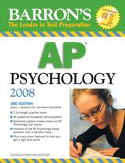 AP psychology by Allyson J. Weseley, Robert McEntarffer, Allyson J. Weseley Ed.D.