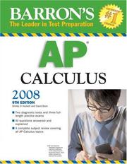 Cover of: Barron's AP Calculus 2008 (Barron's How to Prepare for Ap Calculus Advanced Placement Examination)