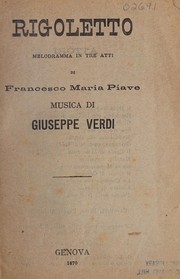 Cover of: Rigoletto by Francesco Maria Piave