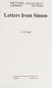 Cover of: Letters from Simon by I. H. Paul